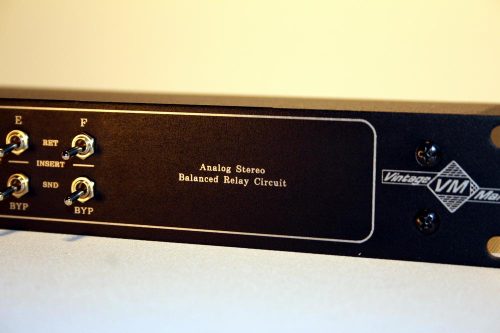 Audio Studio Mastering Insert Bypass 16 Mastering Insert Swap Switch Tape Over Studio Relay