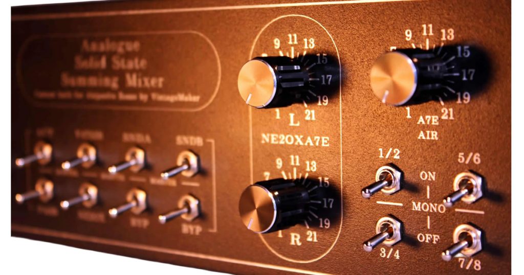 NE2OX - Variable Frequency Color Audio Transformer Coupled Studio Summing Mixer 3 NEOX Variable Frequency Transformer Analog Summing Mixer