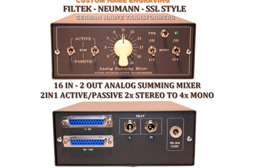 16 ch Desktop neumann ssl summing mixer