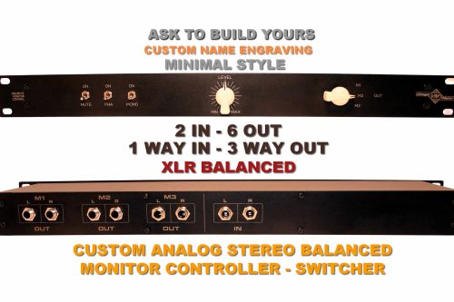 1 In / 3 Out or 3 In / 1 Out Passive Monitor Controller – Mono / Mute / Phase – DSUB / TRS / XLR Selectable