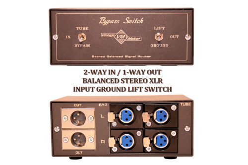 2 way in XLR ground lift switch 4 In - 2 Out - XLR Bypass Control A/B Switch Box - Ground Lift