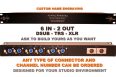 6x2 Passive Studio Summing Mixer XLR - TRS or DSUB I/O