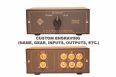 Custom Studio RCA Switch Name Gear Engraving floating isolated ground