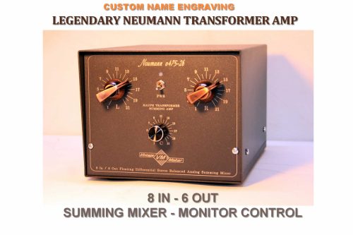 8 x 6 XLR Desktop Color Transformer Amp | Neumann V475-2B Summing Mixer
