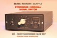 2×2 Desktop Filtek – Four (4) Transformer – Processed/Original Signal Switch – Color Amp – Line Summing Amp – TRS-XLR