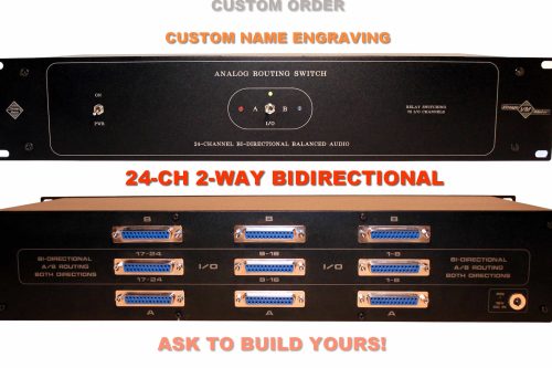 2U 24 ch pathbay routing switch 24-Ch DB25 Studio Relay Switch