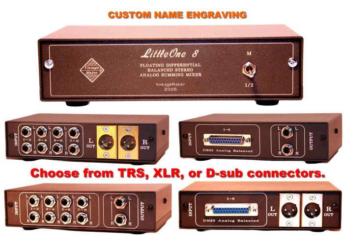 8 line input analog studio dj mixer 8 line input analog studio dj mixer LittleOne 8x2 Analog Stereo Balanced Passive Summing Mixer Box – DSUB, TRS or XLR