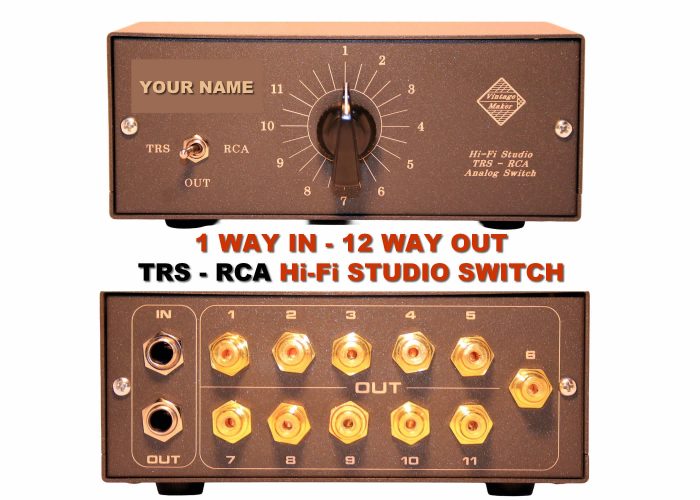 1 in 12 out studio RCA switch hifi