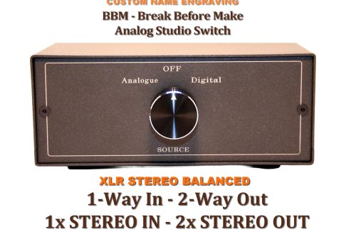 1 way in 2 way out analog studio switch