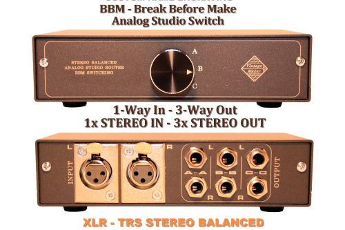 1 way in 3 way out analog studio switch