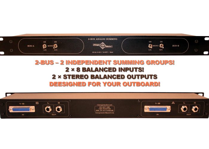 2 Bus 16 Channel Passive Summing Mixer 2 Bus 16 Channel Passive Summing Mixer