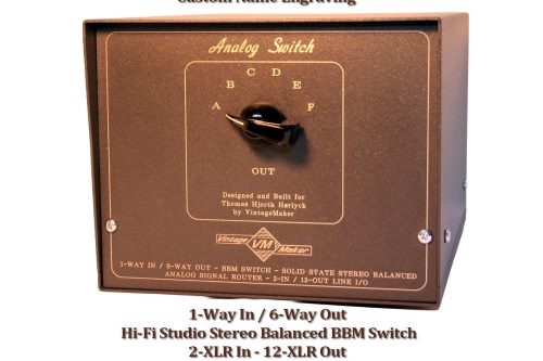Hi Fi Studio 1 way in 6 way out bbm switch 1 Stereo IN / 6 Stereo OUT Balanced XLR Audio Switcher – BBM 2×12 | HiFi Pro Studio