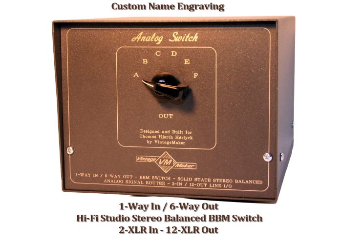 Hi Fi Studio 1 way in 6 way out bbm switch 1 Stereo IN / 6 Stereo OUT Balanced XLR Audio Switcher – BBM 2×12 | HiFi Pro Studio