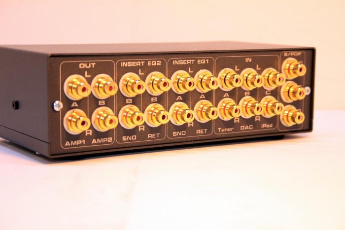 gold plated rca spdif ipod dac tuner switch rear gold plated rca spdif ipod dac tuner switch rear