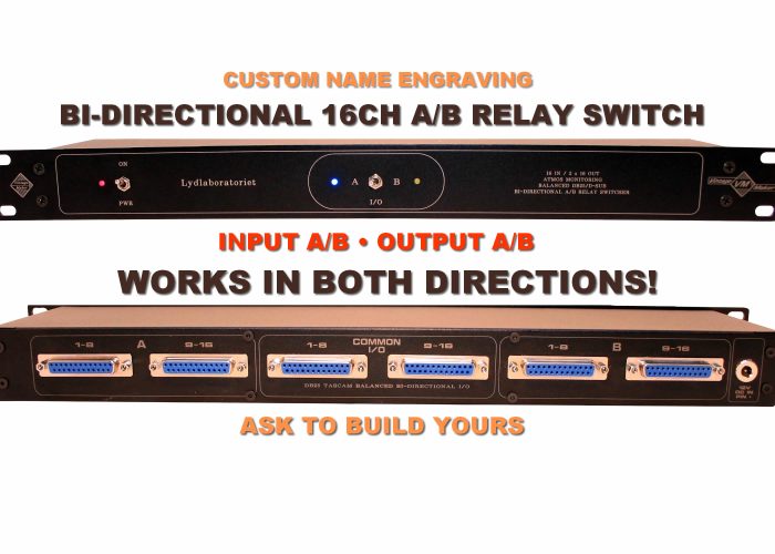 2 Way 16 Channel to 2 x16 Channel Analog Studio Relay Switch 2 Way 16 Channel to 2 x16 Channel Analog Studio Relay Switch