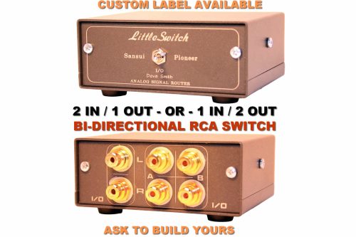 2 Way In or 2 Way Out RCA Bi Directional Analog Box