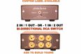 2 Way In or 2 Way Out RCA Bi Directional Analog Box studio 2-to-4 / 4-to-2 Channel RCA Bi-Directional Audio Switcher – Hi-Fi & Studio Line Monitor Selector, Chassis-Isolated RCA Signal Grounds