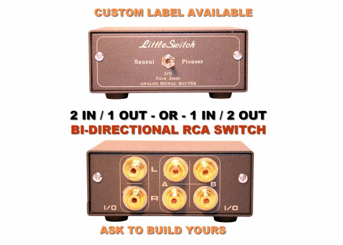 2 Way In or 2 Way Out RCA Bi Directional Analog Box studio 2 Way In or 2 Way Out RCA Bi Directional Analog Box studio 2-to-4 / 4-to-2 Channel RCA Bi-Directional Audio Switcher – Hi-Fi & Studio Line Monitor Selector, Chassis-Isolated RCA Signal Grounds