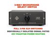 3 way microphone mic switch desktop xlr phantom 48v - 3-In-1-Out XLR Microphone Selector Mic Switcher – BBM, Desktop Version